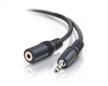 E-GREEN Kabl audio 3.5mm - 3.5mm MF (produžni) 3m crni - Img 1
