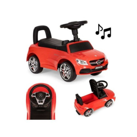 Eco Toys guralica za decu mercedes crveni sa ručkom ( 639RED )
