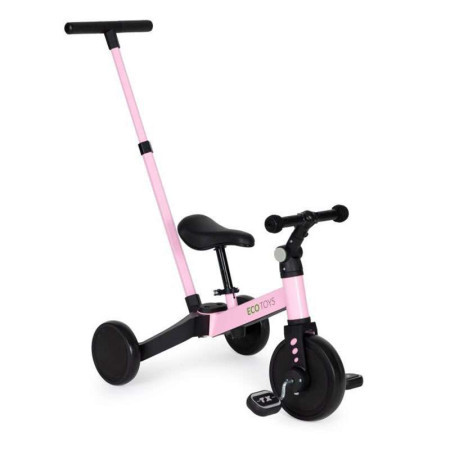 Eco toys tricikl 2u1 pink ( YM-BT-6PUSHPINK )