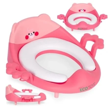 Ecotoys Adapter za wc šolju sa rukohvatima, pink ( PP104 PINK )