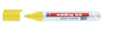 Edding marker za staklenu tablu E-95 1,5-3mm, zaobljeni žuta ( 09M95G ) - Img 1