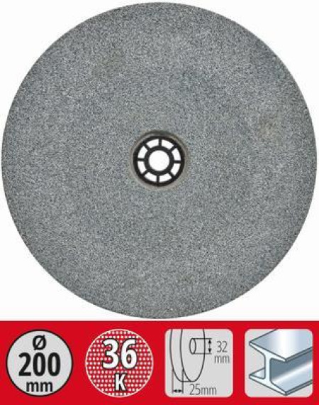 Einhell brusni disk 200X25x32 sa dodatnim adapterima na 25/20/16/12,7 mm, G36, pribor za stone brusilice ( 49507735 )