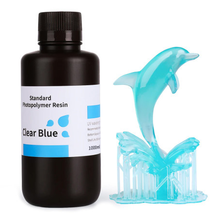 Elegoo standard resin 1kg - clear blue ( 054032 )