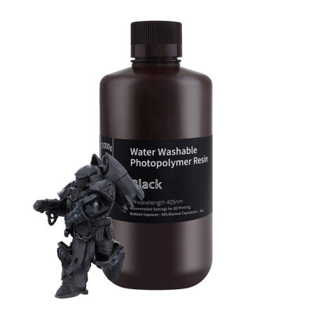 Elegoo Water Washable Resin 1000g Black ( 049408 ) - Img 1