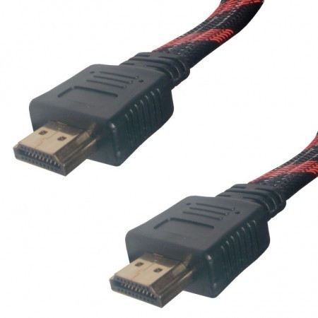 Elit+ HDMI utikač - hdmi utikac metalni 19 pina, pljosnati kabl 5m 30awg, crne boje ( EL909041 ) - Img 1