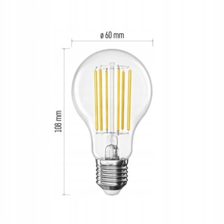 Emos zf5168 Led sijalica filament a60 7,2w(100w) 1521lm e27 ultra eficient nw ( 3496 )