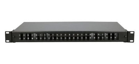 Extralink patch panel 24 duplex SC/ 48 porta sa kasetom, bez modula, crni ( 2277 ) - Img 1