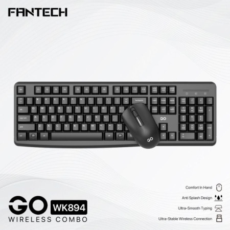 Fantech wk-894 tastatura + mis wireless us crna
