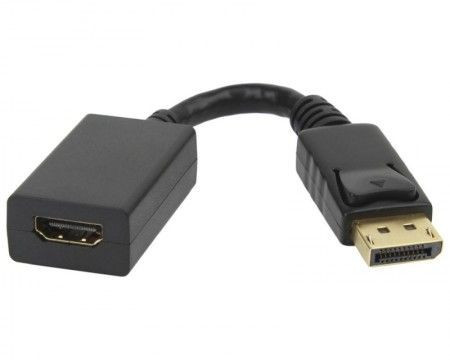 Fast Asia kabl adapter DisplayPort (M) - HDMI (F) crni