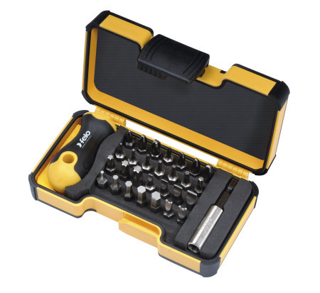 Felo set alata XS-Strongbox Bits 30 sa ručkom i držačem bitova SL/PH/PZ/HEX/TX/SP 30 kom ( 02073006 ) - Img 1