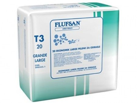 Flufsan pelene za odrasle Ekonomik (dnevna) Large preko 70kg 20 KOM ( 0309002 ) - Img 1