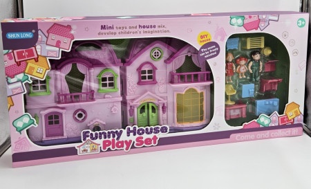 Funny house set za igru - kuća za lutke 1679408 ( 858423 )-1