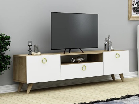 Futrix Tv komoda Skandinavija safir hrast - belo ( 34637 ) -1