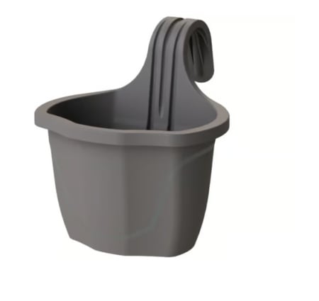 Gardino-zardinjera nica 38x18x24,5h antracit ( 34503 )