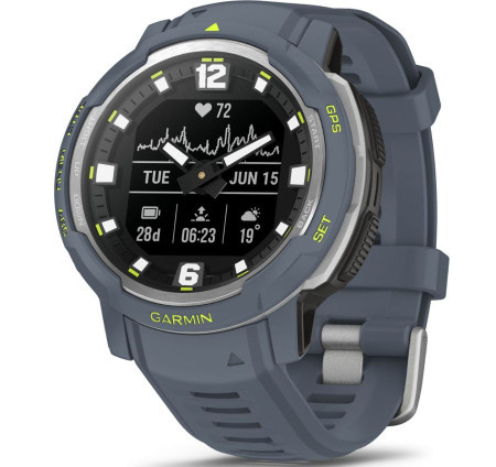 Garmin instinct crossover smartwatch blue granit ( 010-02730-04 )