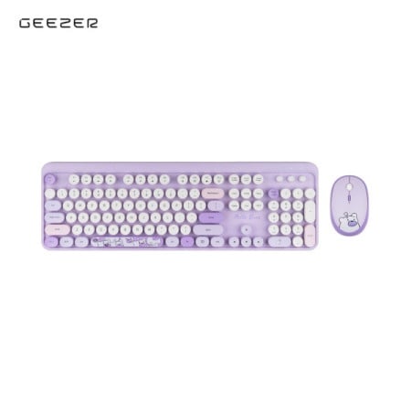 Geezer wl hello bear set tastatura i miš u ljubičastoj boji ( SMK-640M2AGPR )