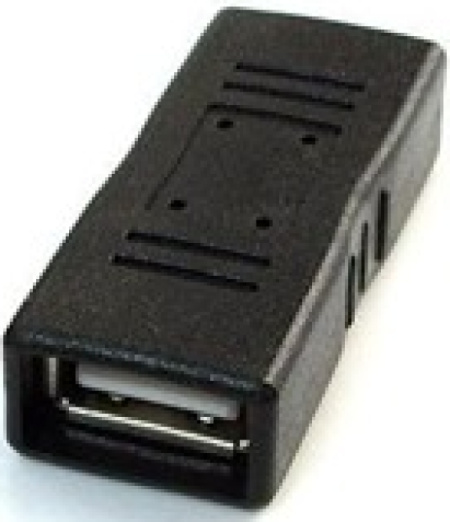 Gembird A-USB2-AMFF zensko-zenski adapter USB 2.0 coupler, black