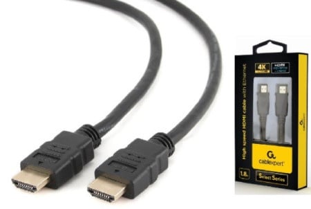 Gembird CC-HDMIL-1.8M HDMI kabl v.2.0 ethernet support 3D/4K TV 1.8m (alt. CC-HDMI4L-6)