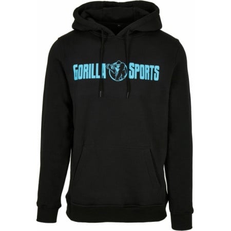 Gorilla Sports Sportski unisex duks (M / Crna-Neon tirkizna) ( 101196-00019-0078 )