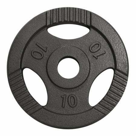 Gorilla Sports Teg od livenog gvožđa 10 kg (50 mm u sivoj boji) ( 100990-00003-0016 )-1