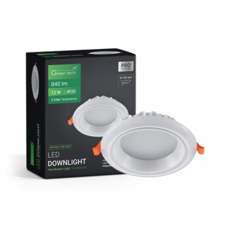 Green tech led spot ugr 12w 3cct okrugli ( DW-R03-12W-3CCT )