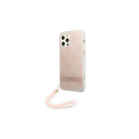 Guess Futrola za iPhone 12/12 Pro Pink Print 4G Cord ( GSM165218 ) - Img 1