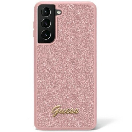 Guess futrola za Samsung S23 pink glitter script ( GSM169697 )