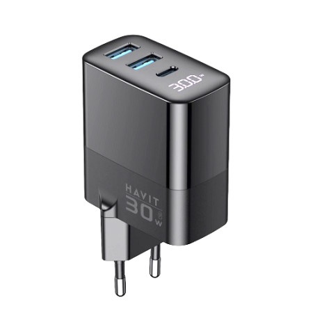 Havit UCLE001 EU 30W Kućni punjač 2 * USB + 1 ( HA0231 )-1