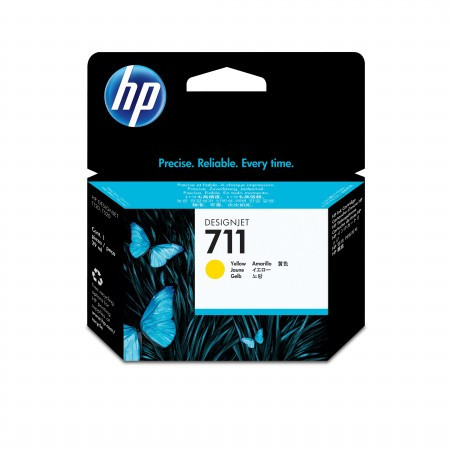 HP ink CZ132A Yellow, No.711 - Img 1