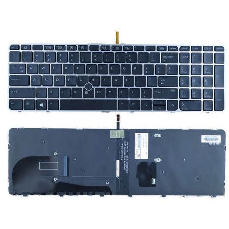 HP tastatura za laptop EliteBook 750 G3 850 G3 G4 sa pozadisnkim osvetljenjem, pointer ( 110454 ) - Img 1