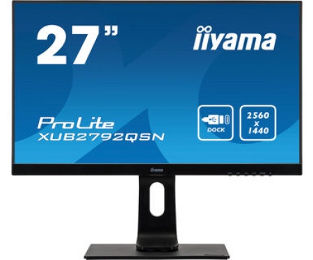 Iiyama 27" ips-panel, 2560x1440, usb-c dock ( XUB2797QSNP-B1 )