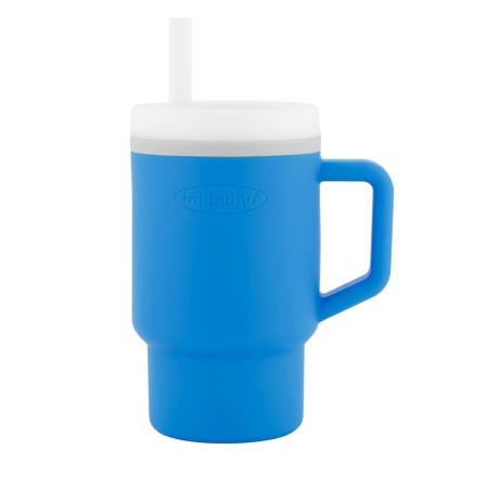 Infantino silikonska čaša 3m+, 266ml plava ( 22115391 )