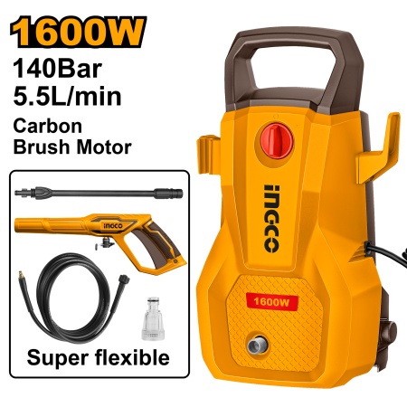 Ingco hpwr16008 perač pod pritiskom 1600w/140bara super ( HPWRR16008 )