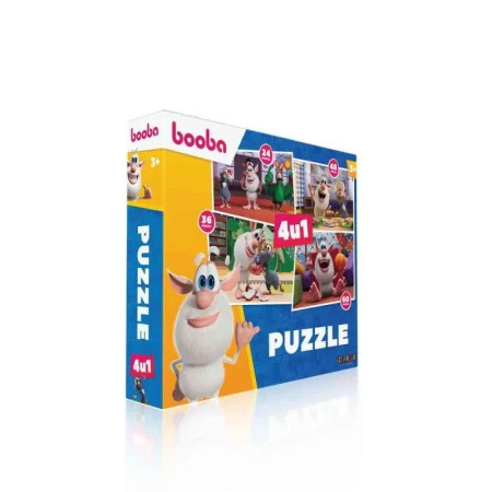 Interaktivna zabava Booba: puzzle 4u1 - 168 kom ( 1100026552 ) - Img 1