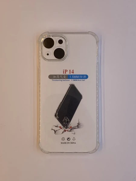 iPhone 14 transparent maska sa ojačanim ivicama ( 96107 ) - Img 1