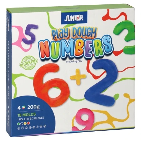 Junior funny clay masa za oblikovanje sa kalupima miks brojevi ( 130775 )