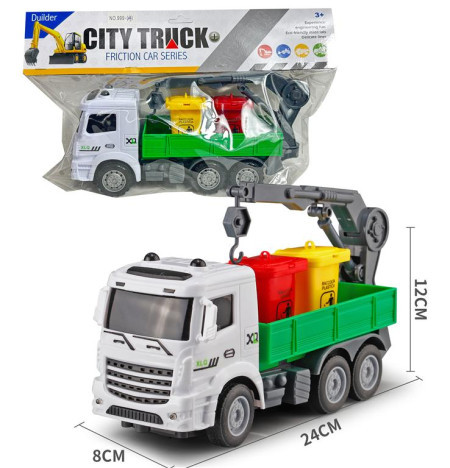 Kamion đubretarac sa dve kante i dizalicom ( 074285 )