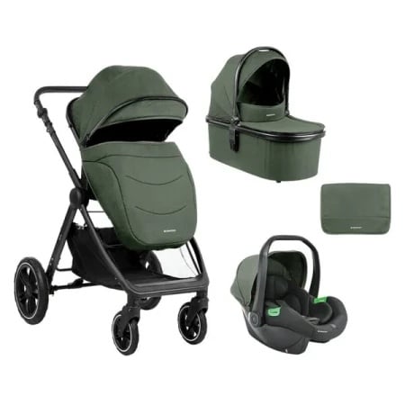 Kikka Boo Kolica Ava 3in1 set sa I-SIZE autosedištem i tvrdom korpom Army Green ( KKB13063 )