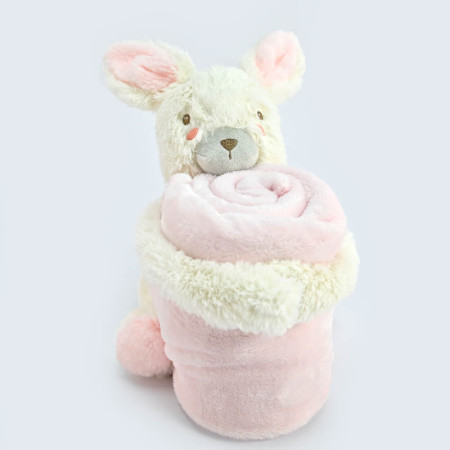 KikkaBoo super soft baby ćebence 80x110 rabbits in Love ( KKB21133 )