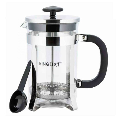 Kinghoff kh4837 french presa za kafu i čaj 0,6l staklo metal - Img 1