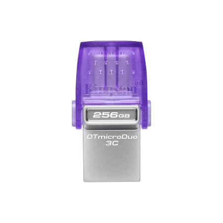 Kingston 256GB USB flash drive, 2-in-1 USB 3.2 Type-C & Type-A, DataTraveler microDuo 3C ( DTDUO3CG3/256GB )