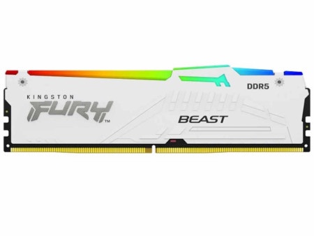 Kingston 64gb(2x32gb)/dimm/ddr5/5200mhz/cl36/fury beast rgb expo memorija ( KF552C36BBEAK2-64 )