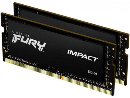 Kingston DDR4 32GB (2x16GB) SO-DIMM 3200MHz fury impact memorija ( KF432S20IBK2/32 ) - Img 1