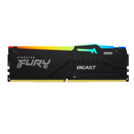 Kingston DDR5 32GB 5200MT/s fury beast RGB black KF552C40BBA-32 memorija - Img 1