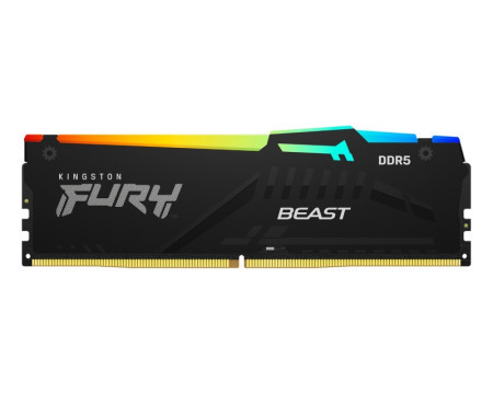 Kingston DIMM DDR5 32GB 6000MT/s KF560C40BBA-32 fury beast RGB XMP memorija - Img 1