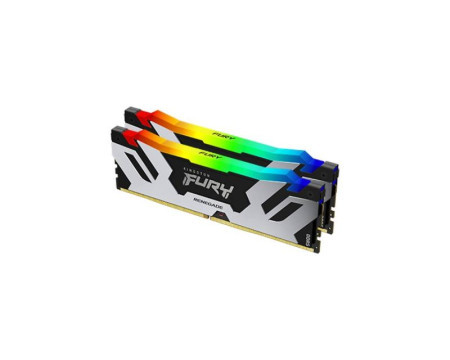 Kingston DIMM DDR5 64GB (2x32GB kit) 6000MT/s KF560C32RSAK2-64 FURY renegade silver RGB memorija