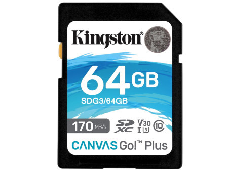 Kingston SDXC 64GB Class 10 U3 170MB/s-70MB/s SDG3/64GB ( SDG3/64GB )