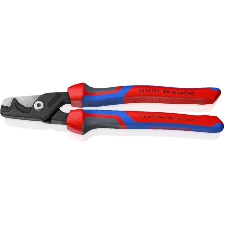 Knipex 95 12 225 StepCut XL Makaze za kablove 225mm sa trokomponentnom drškom ( 95 12 225 )