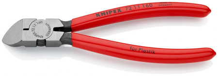 Knipex sečice kose za plastiku pod uglom od 45° 160mm ( 72 11 160 ) - Img 1