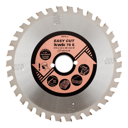 KWB easy-cut rezni disk za cirkular 210x30, 34Z, HM, univerzalni ( KWB 49587833 ) - Img 1